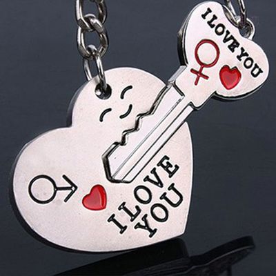 Exquisite I Love You Couple Keychain
