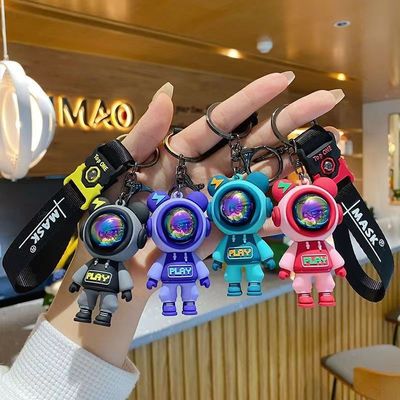 Designer Silicone Key Chain Spaceman Pendant