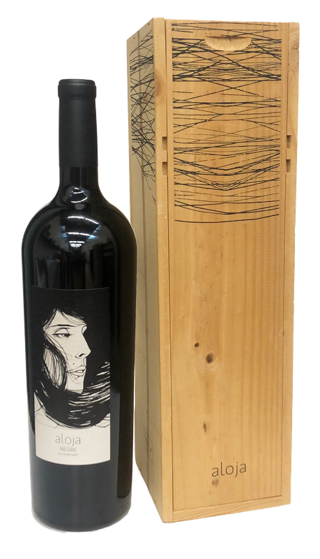 Aloja Negre Màgnum - estoig de fusta