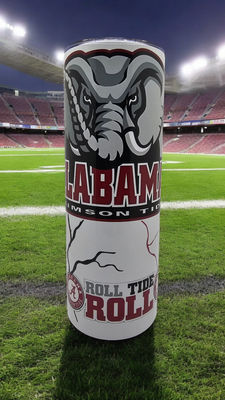 Alabama &quot;ROLL TIDE&quot; Stainless Steel 20 oz. Skinny Tumbler