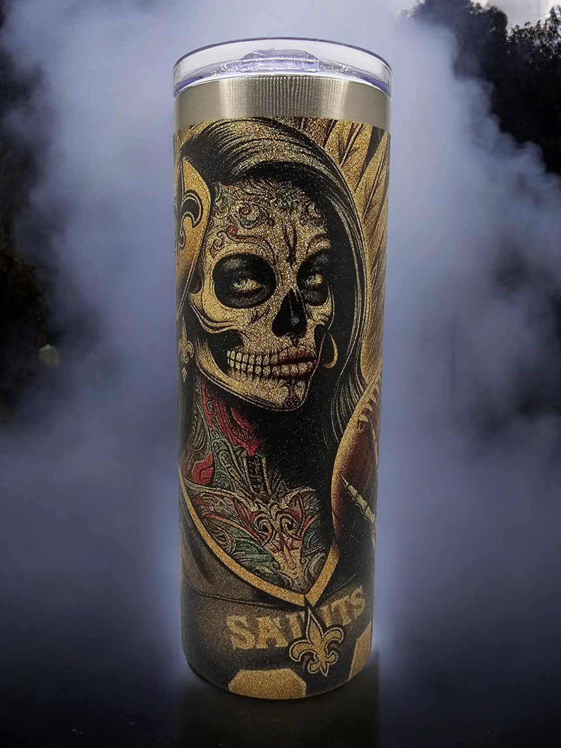 New Orleans Saints Stainless Steel 20 oz. Skinny Tumbler