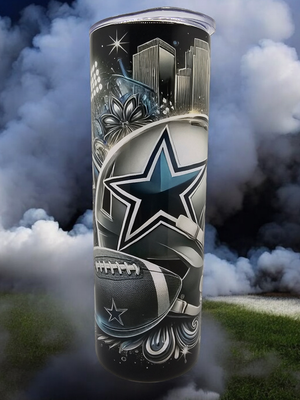 Dallas Cowboys (Helmet) Stainless Steel 20 oz. Skinny Tumbler