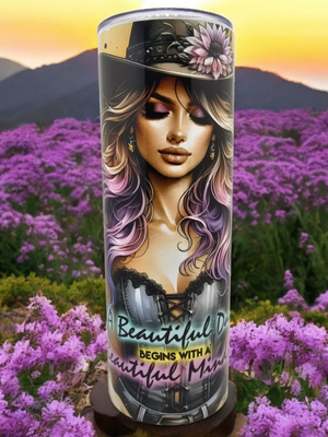 A Beautiful Day Stainless Steel 20 oz. Skinny Tumbler