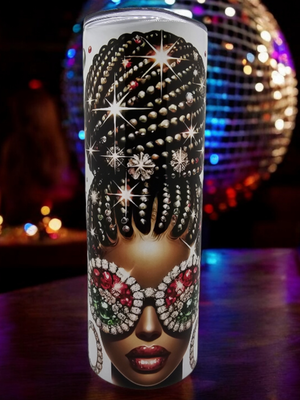 Disco Girl Stainless Steel 20 oz. Skinny Tumbler