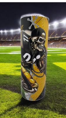 Pittsburgh Steelers Stainless Steel 20 oz. Skinny Tumbler