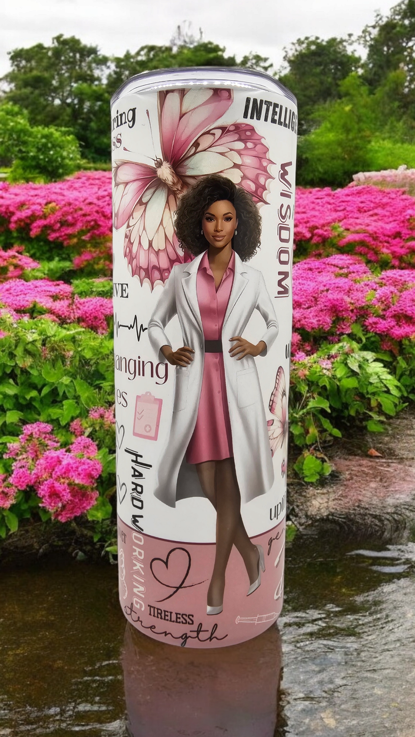 Doctor (Female) Stainless Steel 20 oz. Skinny Tumbler