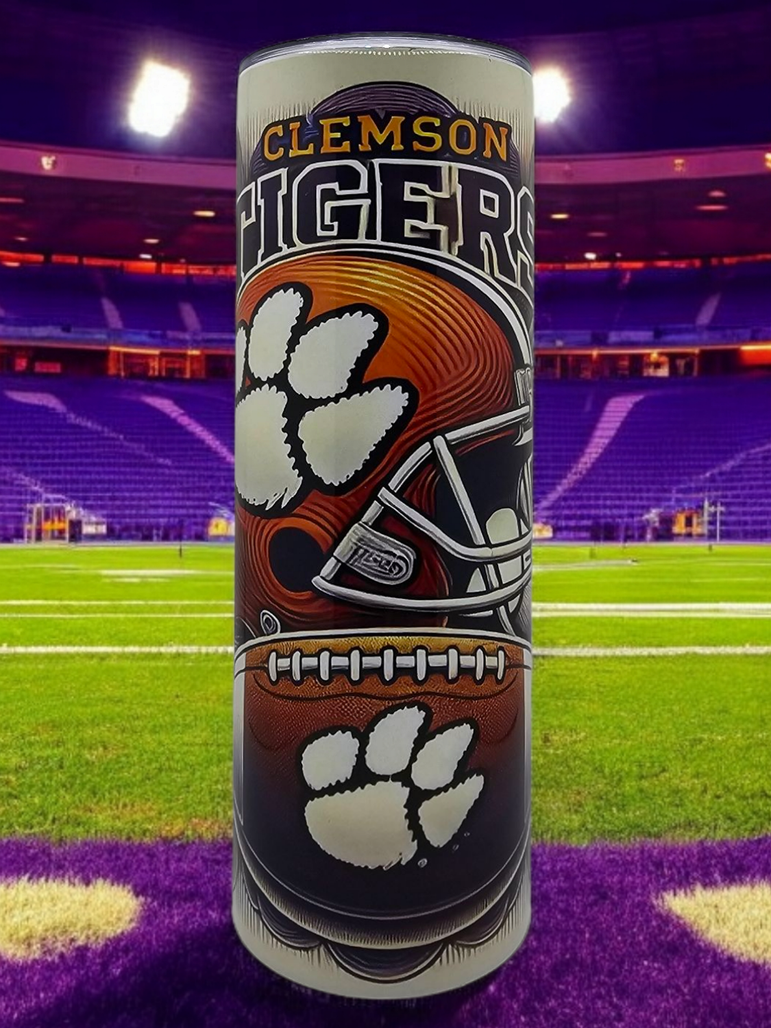 Clemson Stainless Steel 20 oz. Skinny Tumbler