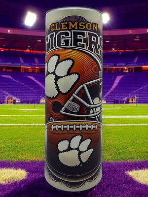 Clemson Stainless Steel 20 oz. Skinny Tumbler