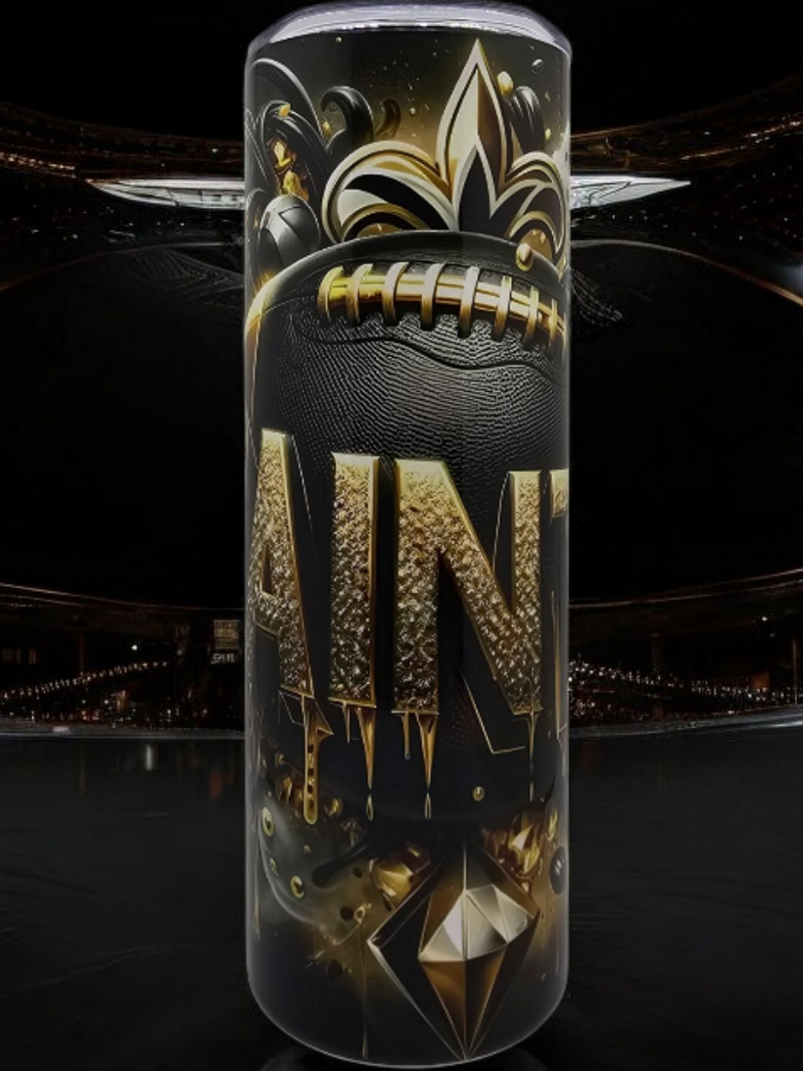 New Orleans Saints Stainless Steel 20 oz. Skinny Tumbler