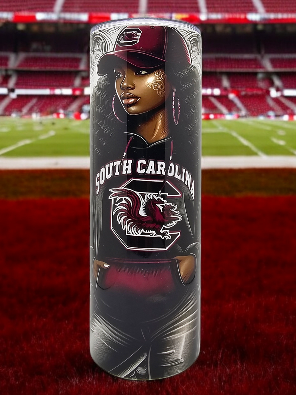 Gamecock Lady Stainless Steel 20 oz. Skinny Tumbler