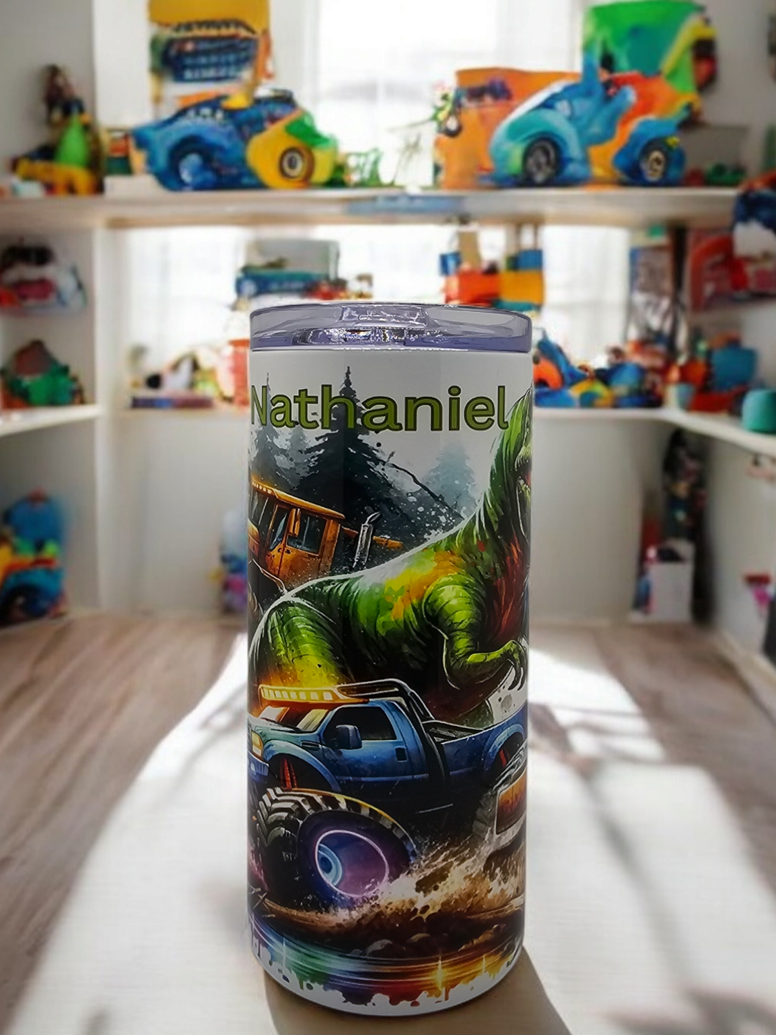 Monster Truck Stainless Steel 15 oz. Skinny Tumbler