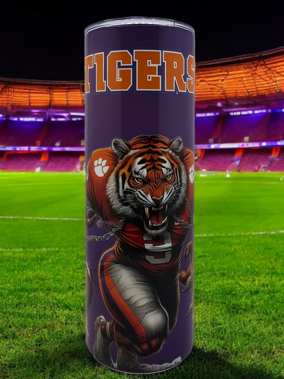 Clemson Tigers Stainless Steel 20 oz. SKinny Tumbler