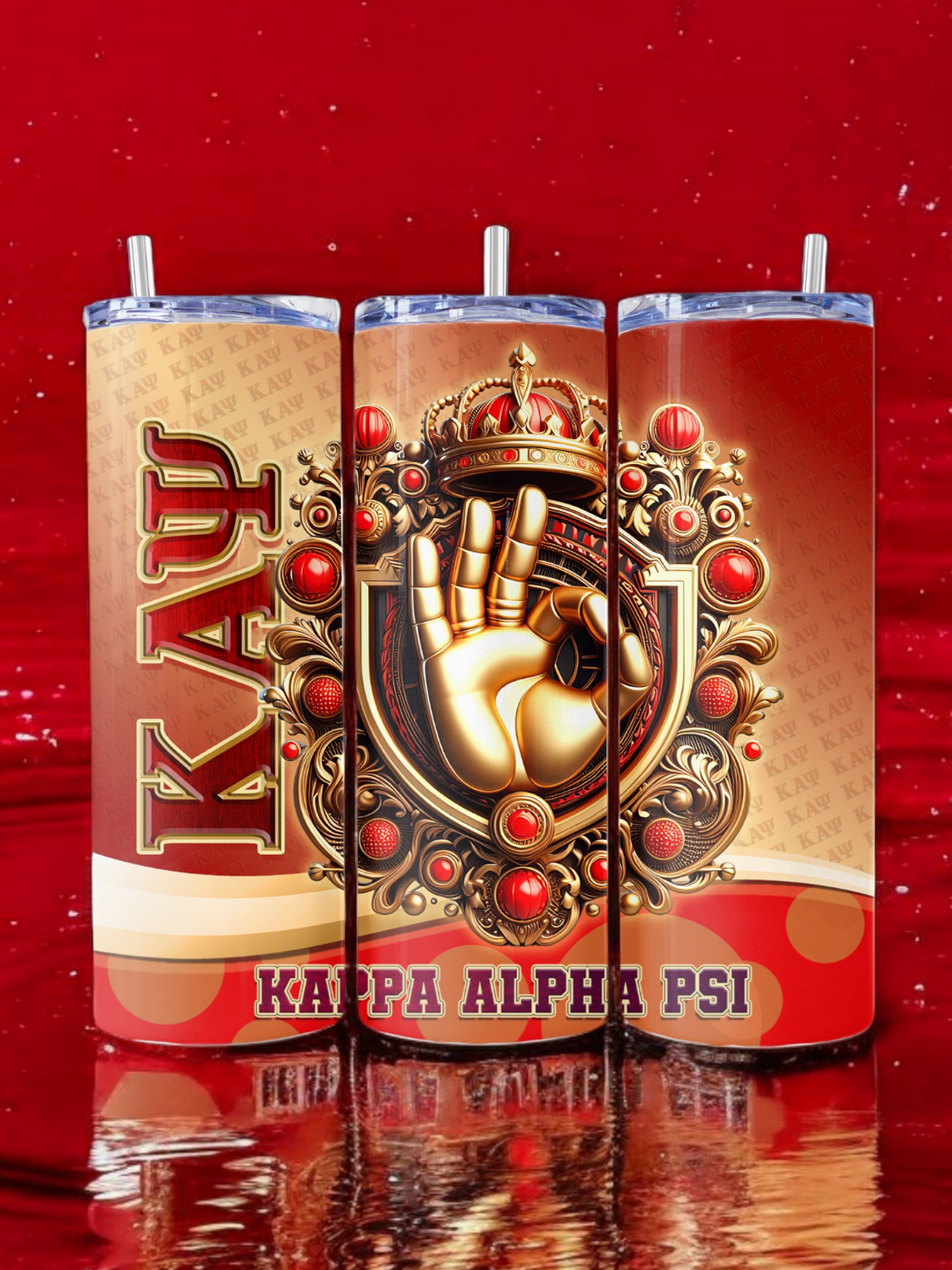 Kappa Alpha PSI Stainless Steel 20 oz. Skinny Tumbler