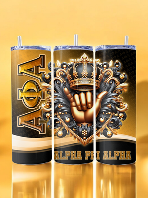 Alpha Phi Alpha Stainless Steel 20 oz. Skinny Tumbler