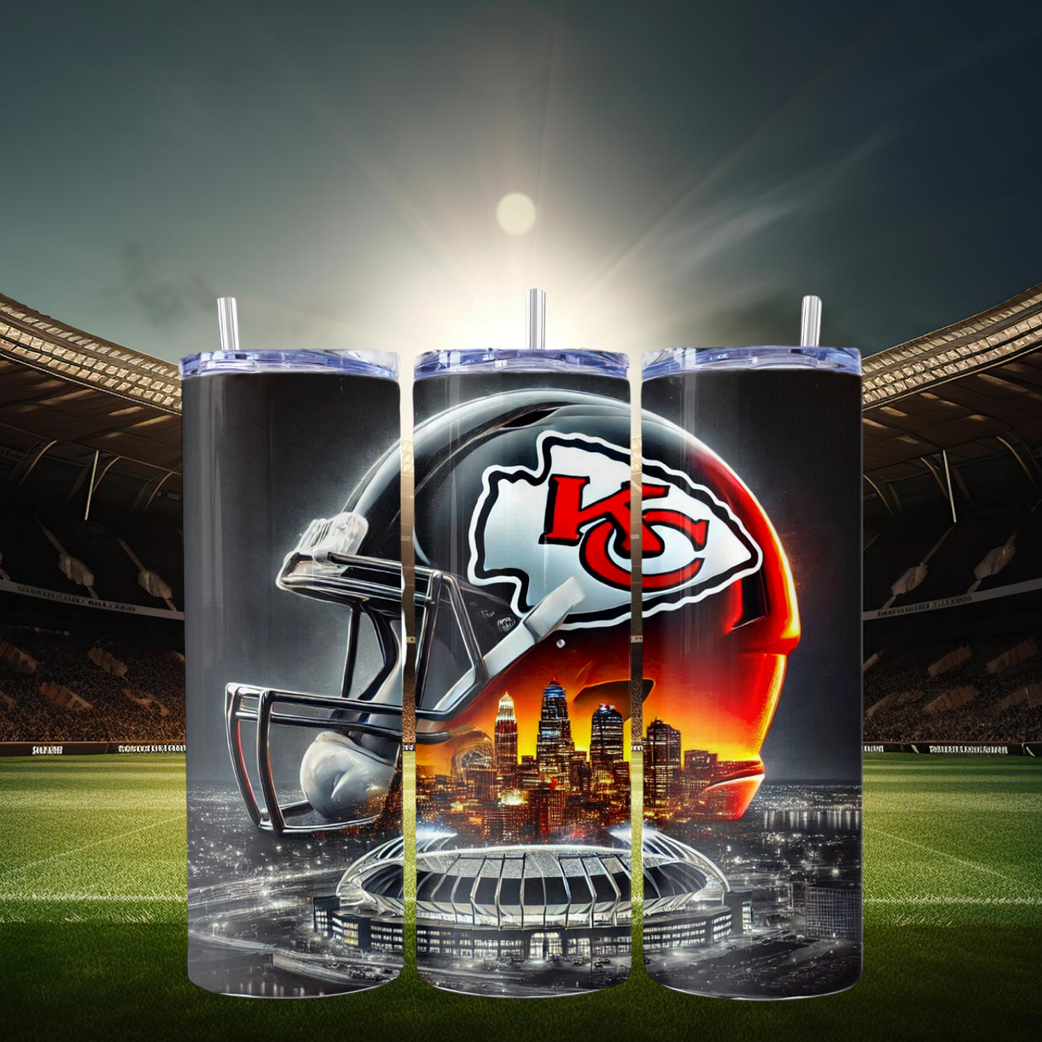 Kansas City Chiefs Stainless Steel 20 oz. Skinny Tumbler