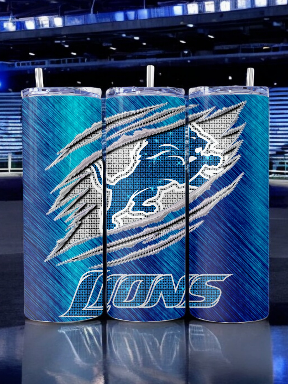 Detroit Lions Rip Stainless Steel 20 oz. Skinny Tumbler