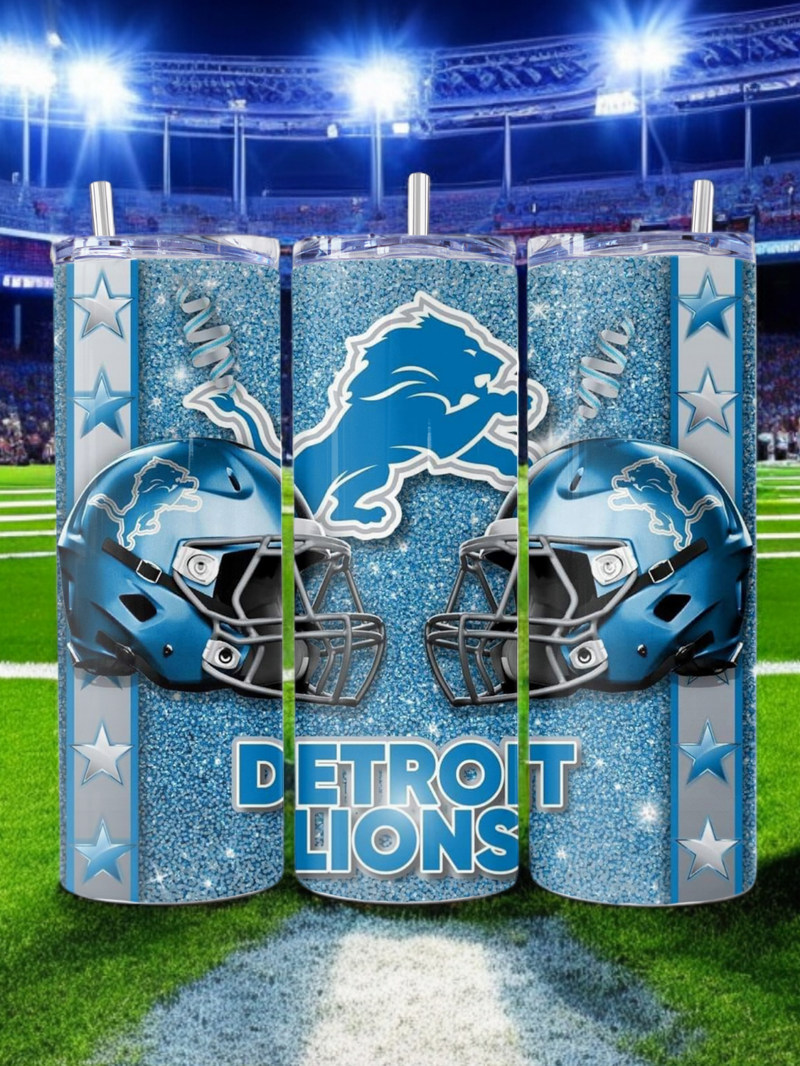 Detroit Lions Duo Stainless Steel 20 oz. Skinny Tumbler
