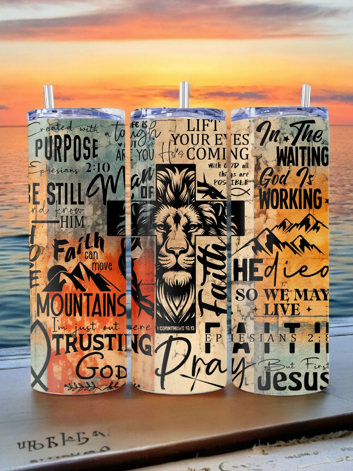 Be Courageous Stainless Steel 20 oz. Skinny Tumbler