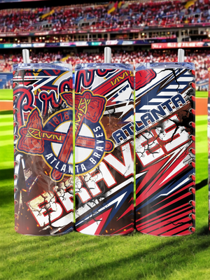 Atlanta Braves Stainless Steel 20 oz. Skinny Tumbler