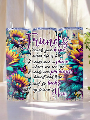 Friends Stainless Steel 20 oz. Skinny Tumbler