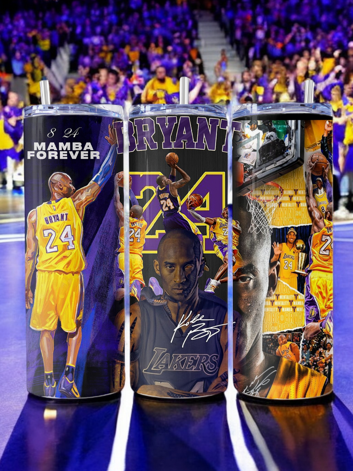 Kobe Bryant Lakers Stainless Steel 20 oz. Skinny Tumbler