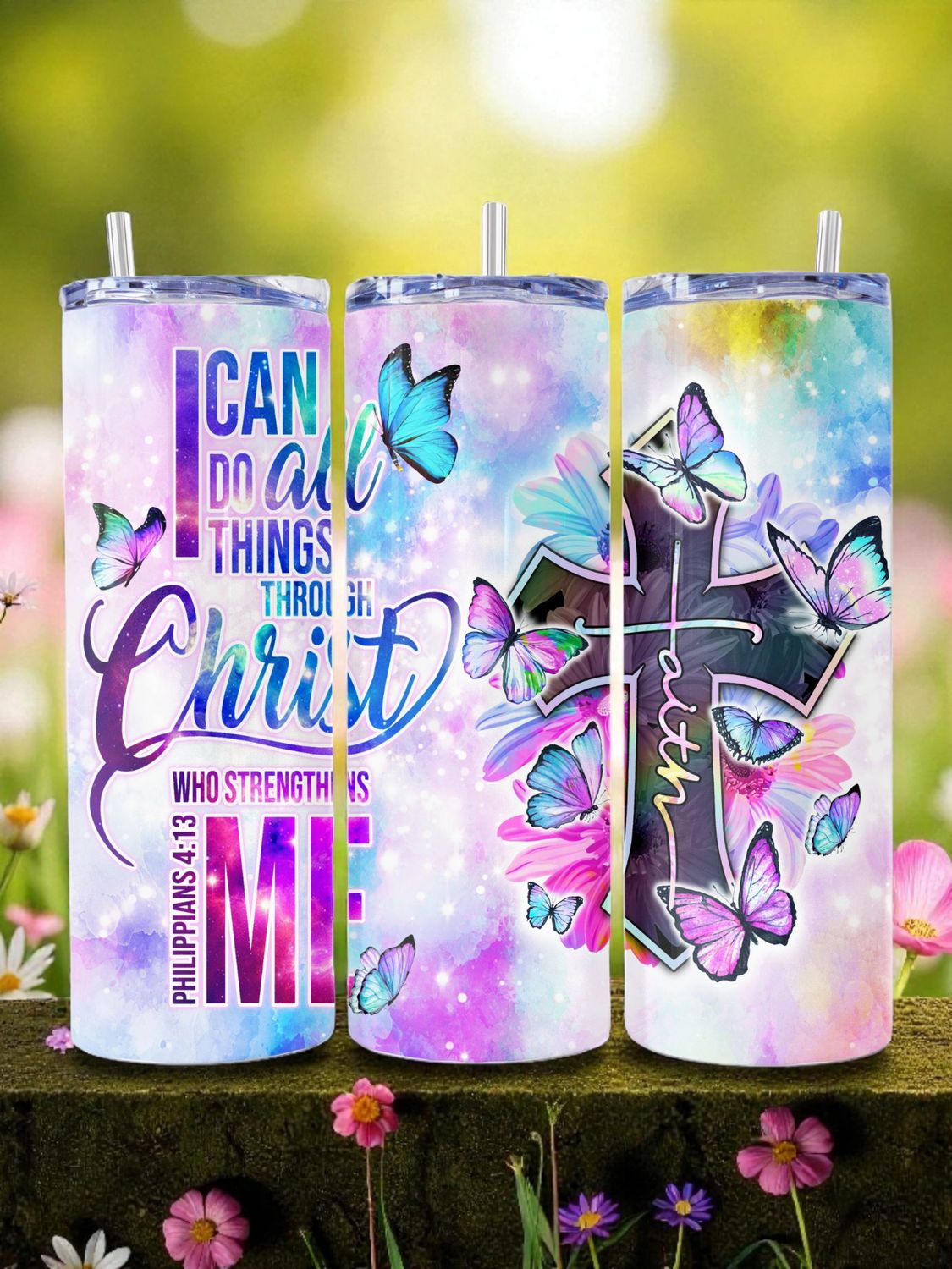 I Can Do All Things Stainless Steel 20oz. Skinny Tumbler