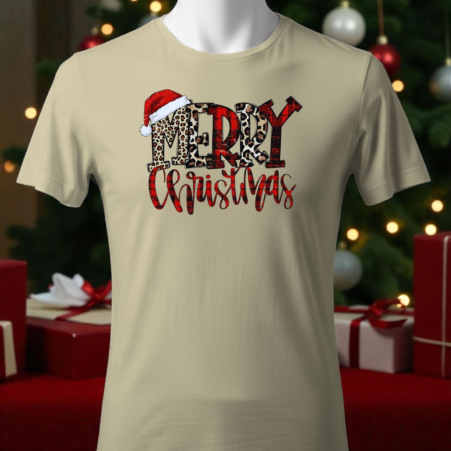 Merry Christmas with Hat (Unisex)