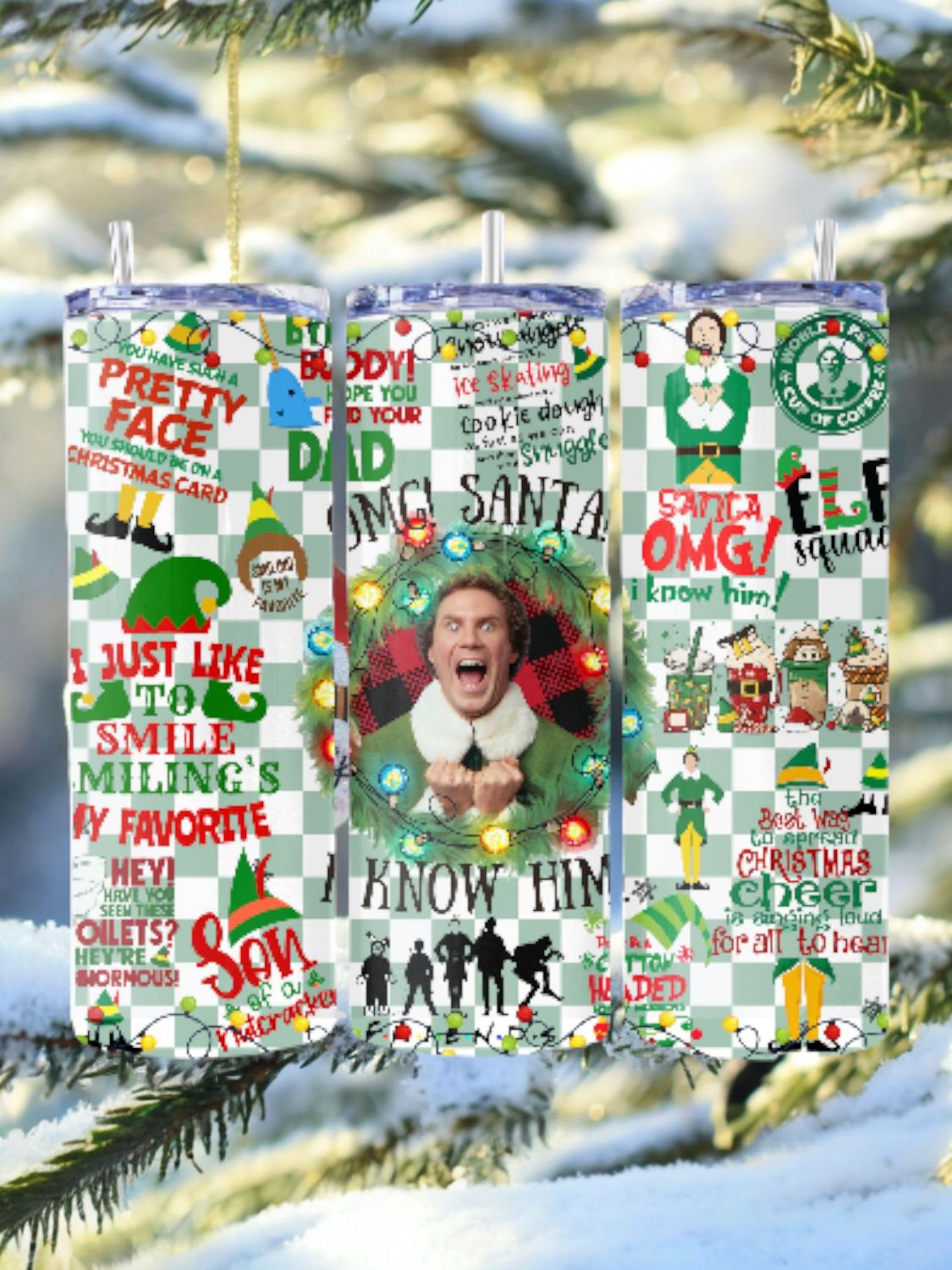 Elf Stainless Steel 20 oz. Skinny Tumbler