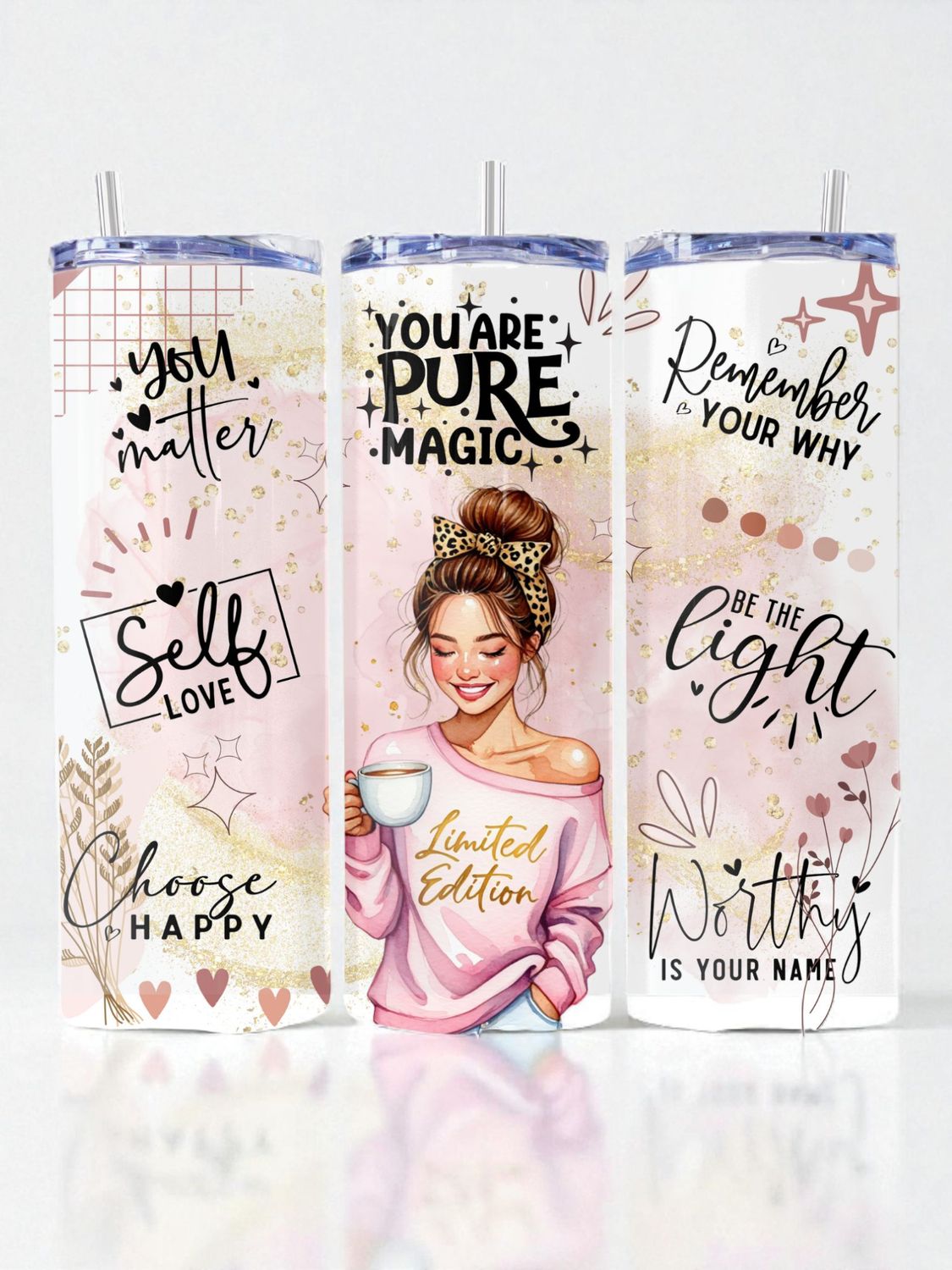 You Are Pure Magic Stainless Steel 20 oz. Skinny Tumbler