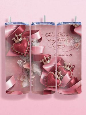 She Is Clothed Stainless Steel 20 oz. Skinny Tumbler