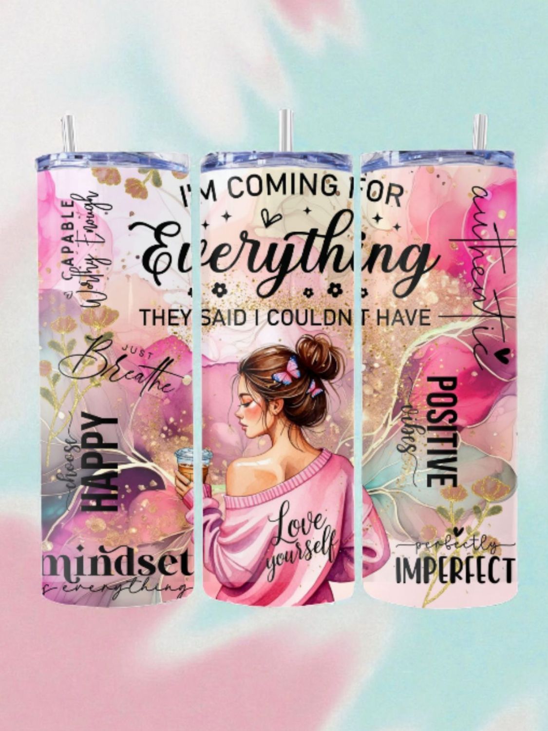 I&#39;m Coming For Everything Stainless Steel 20 oz. Skinny Tumbler