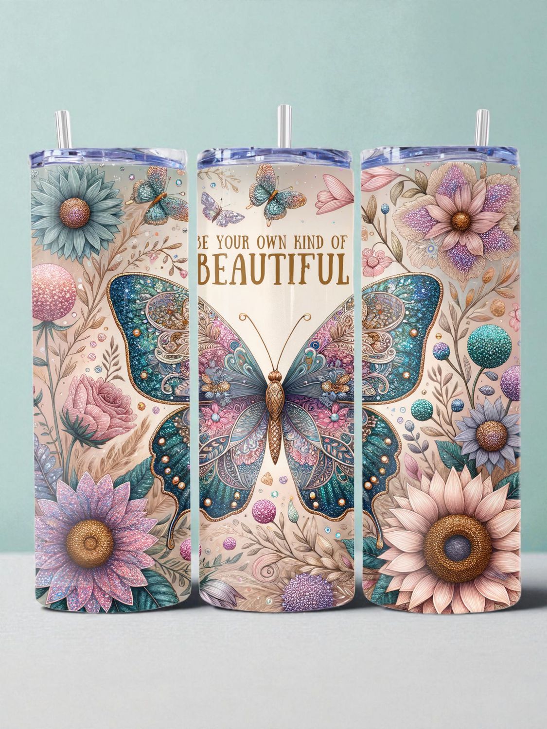 Be Your Own Kind Of Beautiful Stainless Steel 20 oz. Skinny Tumbler