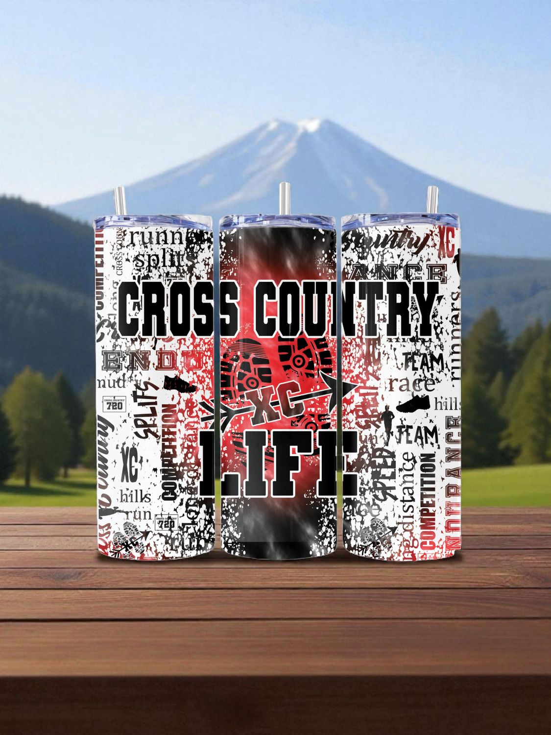 Cross Country Stainless Steel 20 oz. Skinny Tumbler