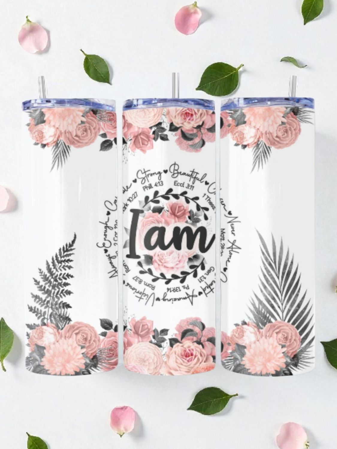 I Am Stainless Steel 20 oz. Skinny Tumbler