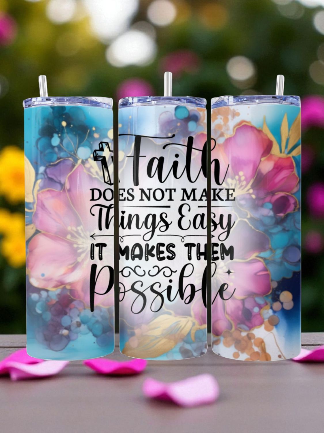 Faith Stainless Steel 20 oz. Skinny Tumbler