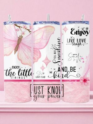 Just Know Stainless Steel 20 oz. Skinny Tumbler