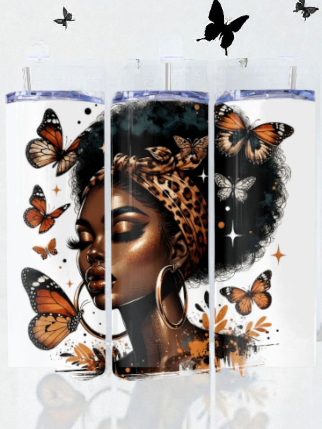 Girl with Butterflies