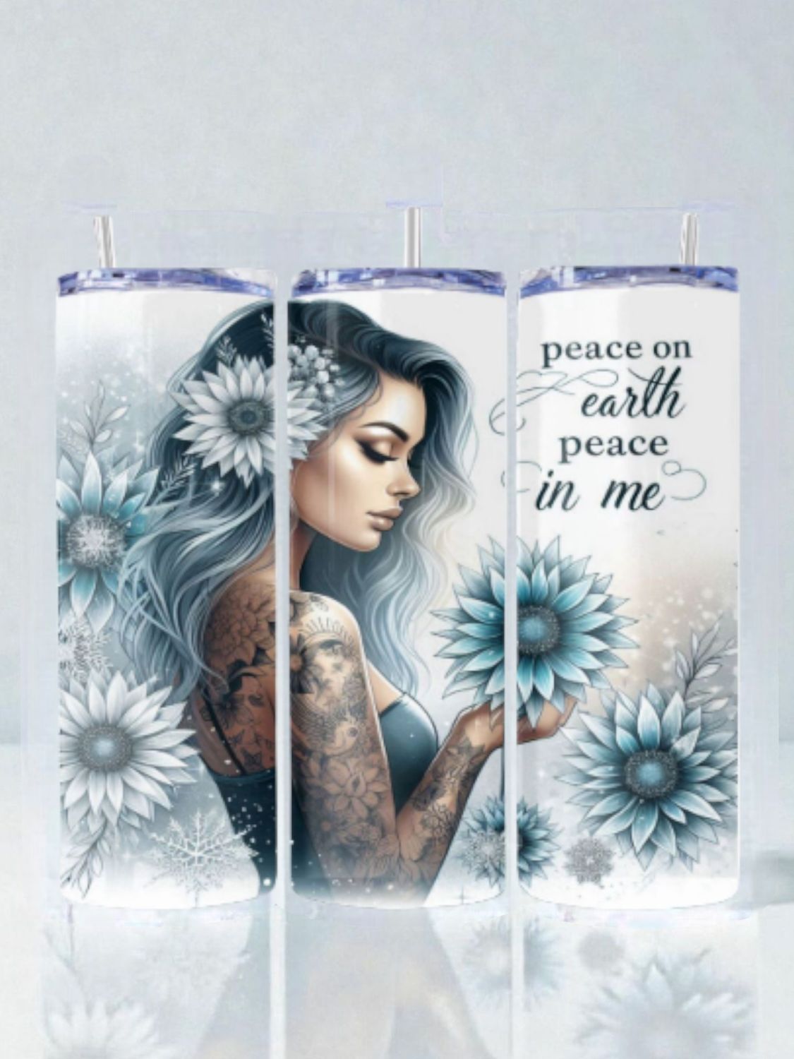 Affirmation Girl w/flower