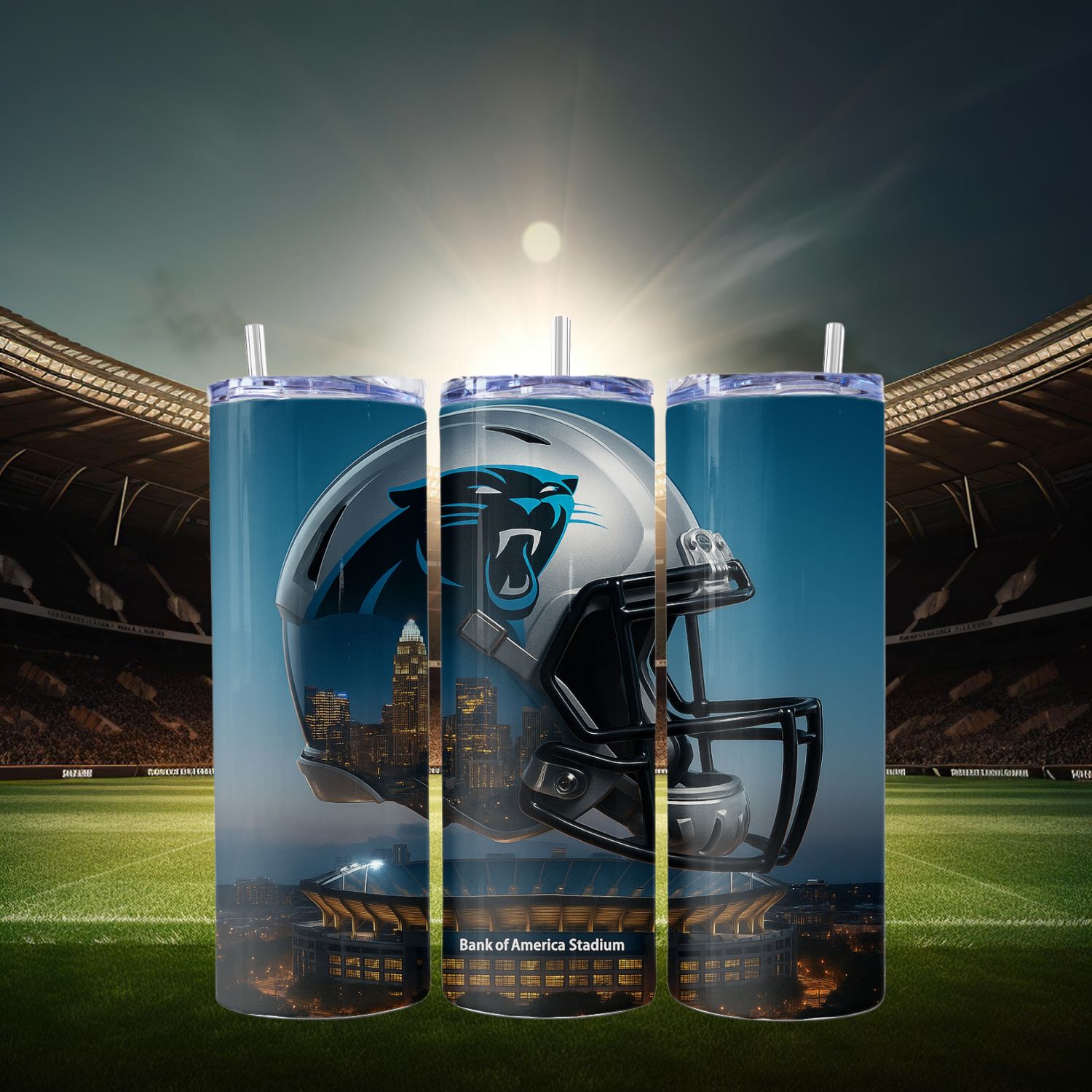 Carolina Panthers Stainless Steel 20 oz. Skinny Tumbler