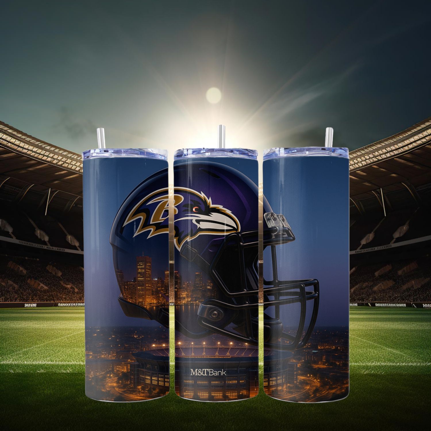 Baltimore Ravens Stainless Steel 20 oz. Skinny Tumbler