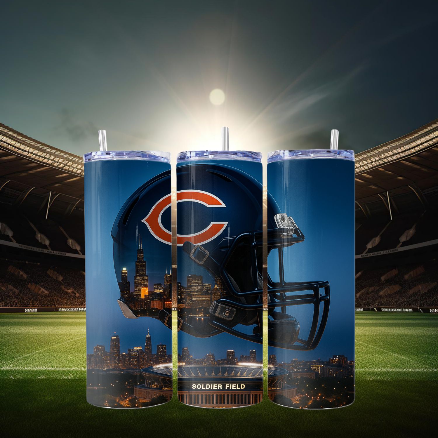 Chicago Bears Stainless Steel 20 oz. Skinny Tumbler