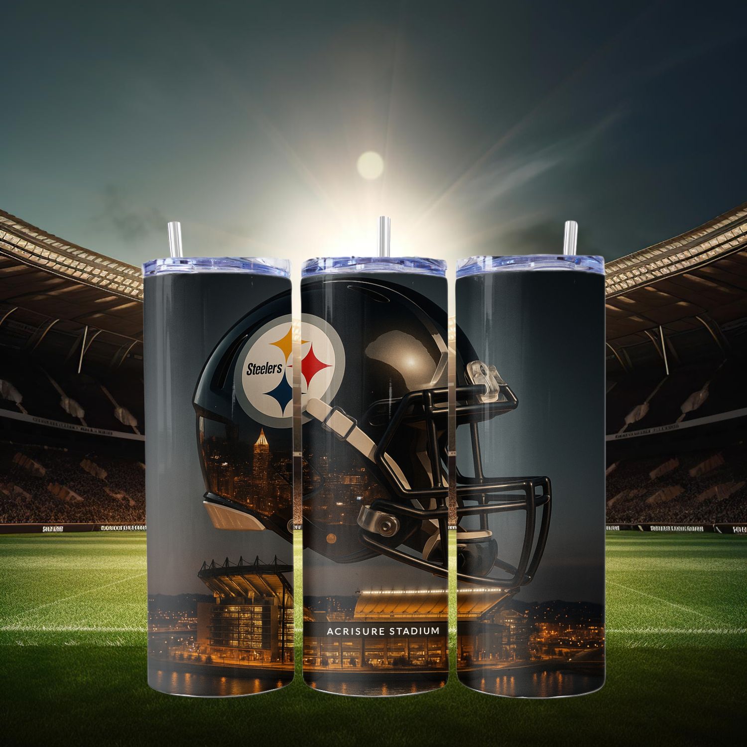 Pittsburgh Steelers Stainless Steel 20 oz. Skinny Tumbler