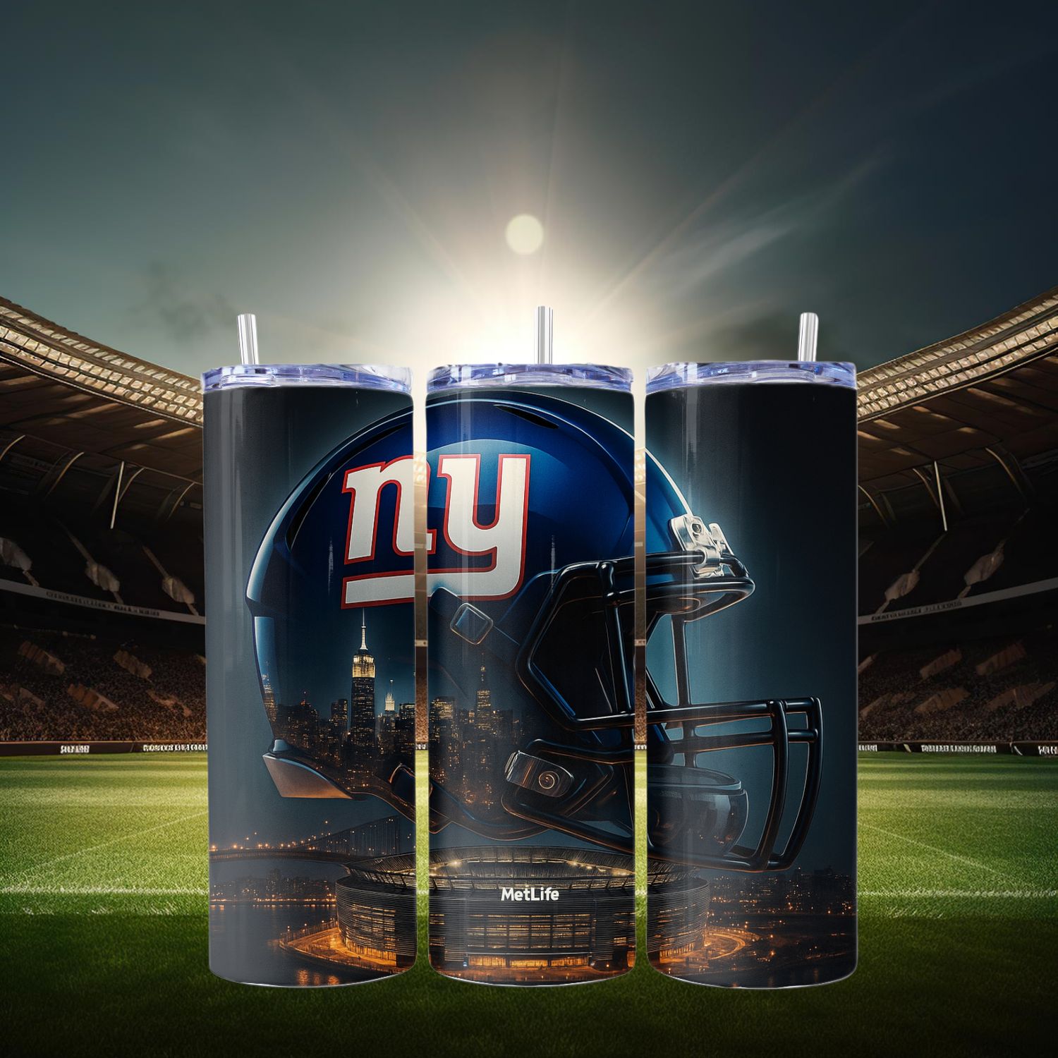 New York Giants Stainless Steel 20 oz. Skinny Tumbler