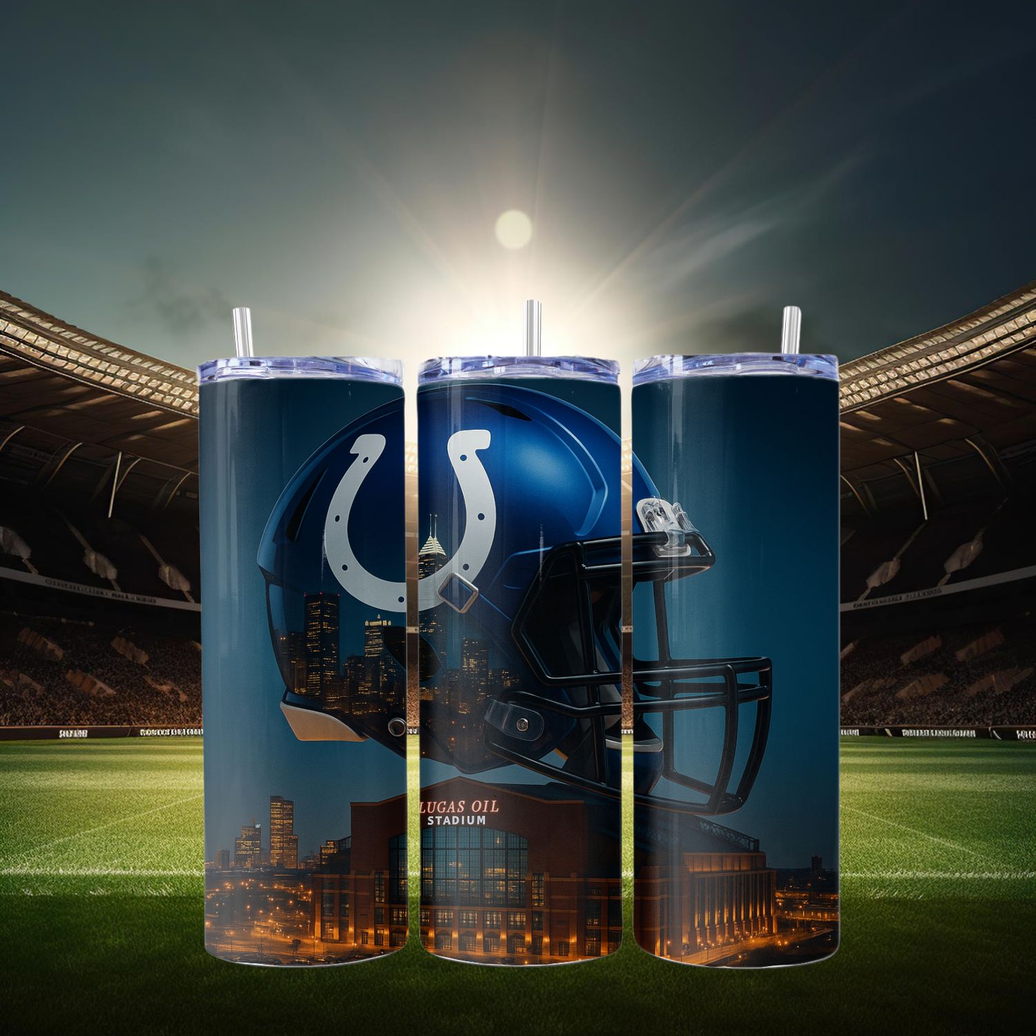 Indianapolis Colts Stainless Steel 20 oz. Skinny Tumbler