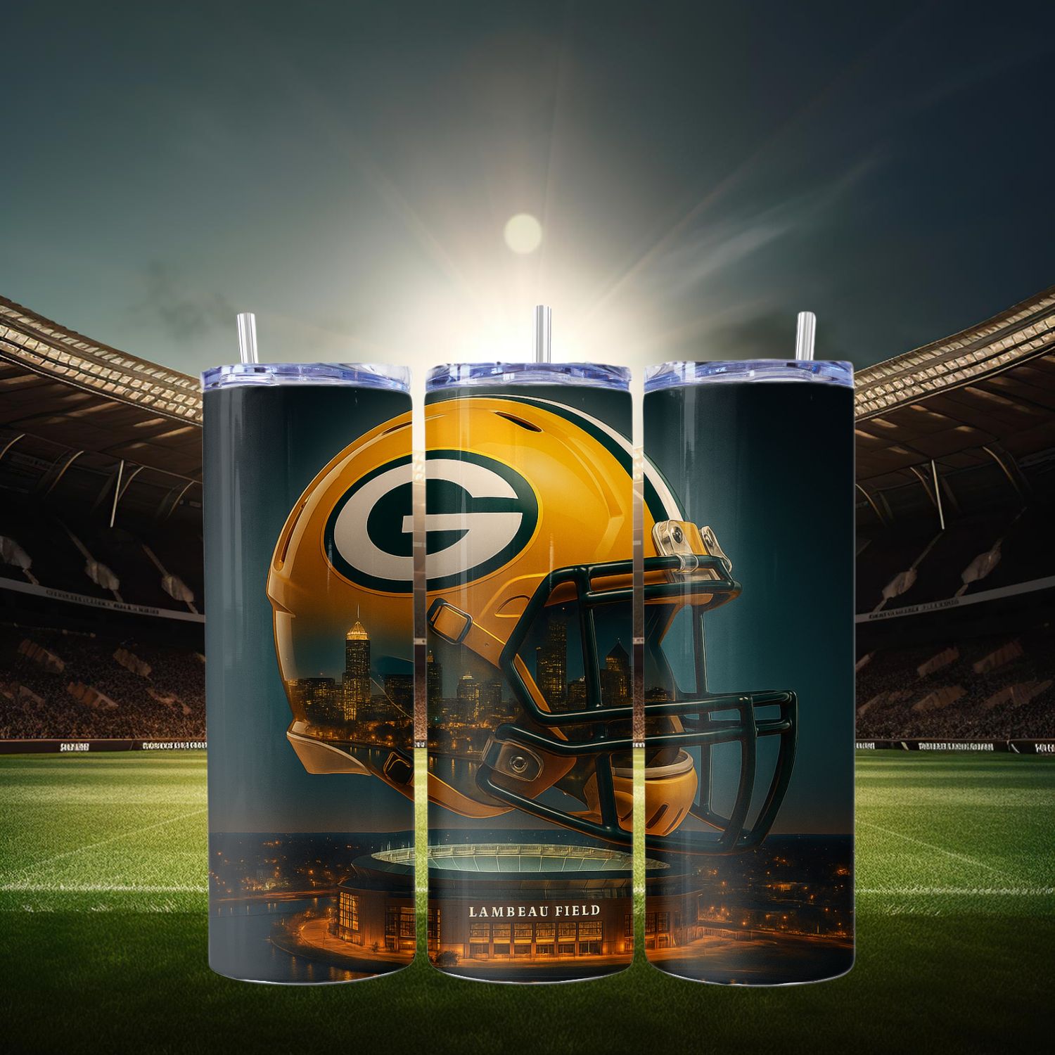 Green Bay Packers Stainless Steel 20 oz. Skinny Tumbler