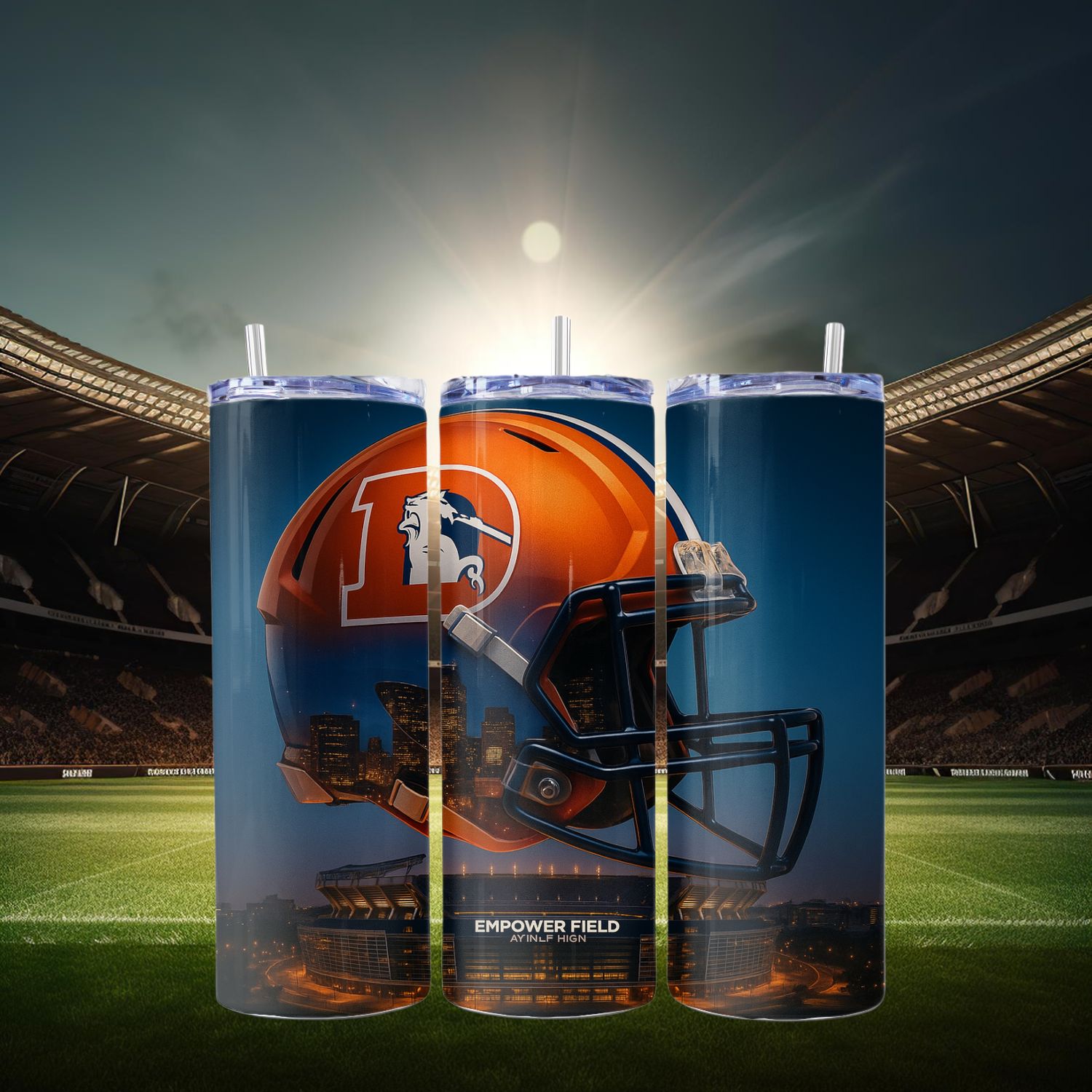 Denver Broncos Stainless Steel 20 oz. Skinny Tumbler