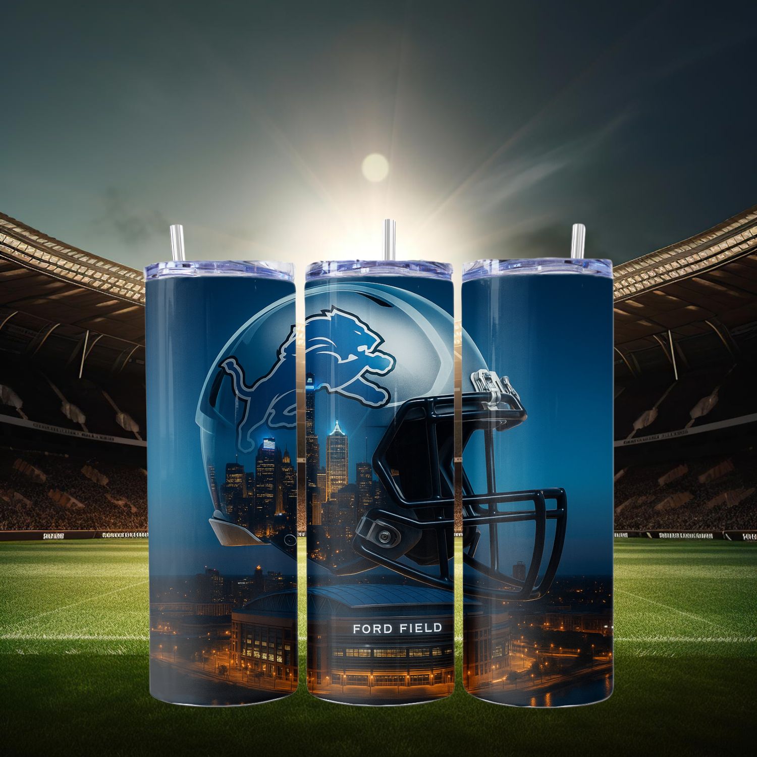 Detroit Lions Stainless Steel 20 oz. Skinny Tumbler