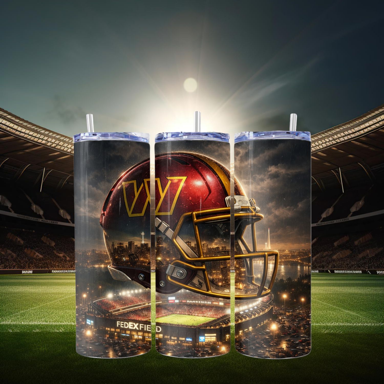 Washington Commanders Stainless Steel 20 oz. Skinny Tumbler