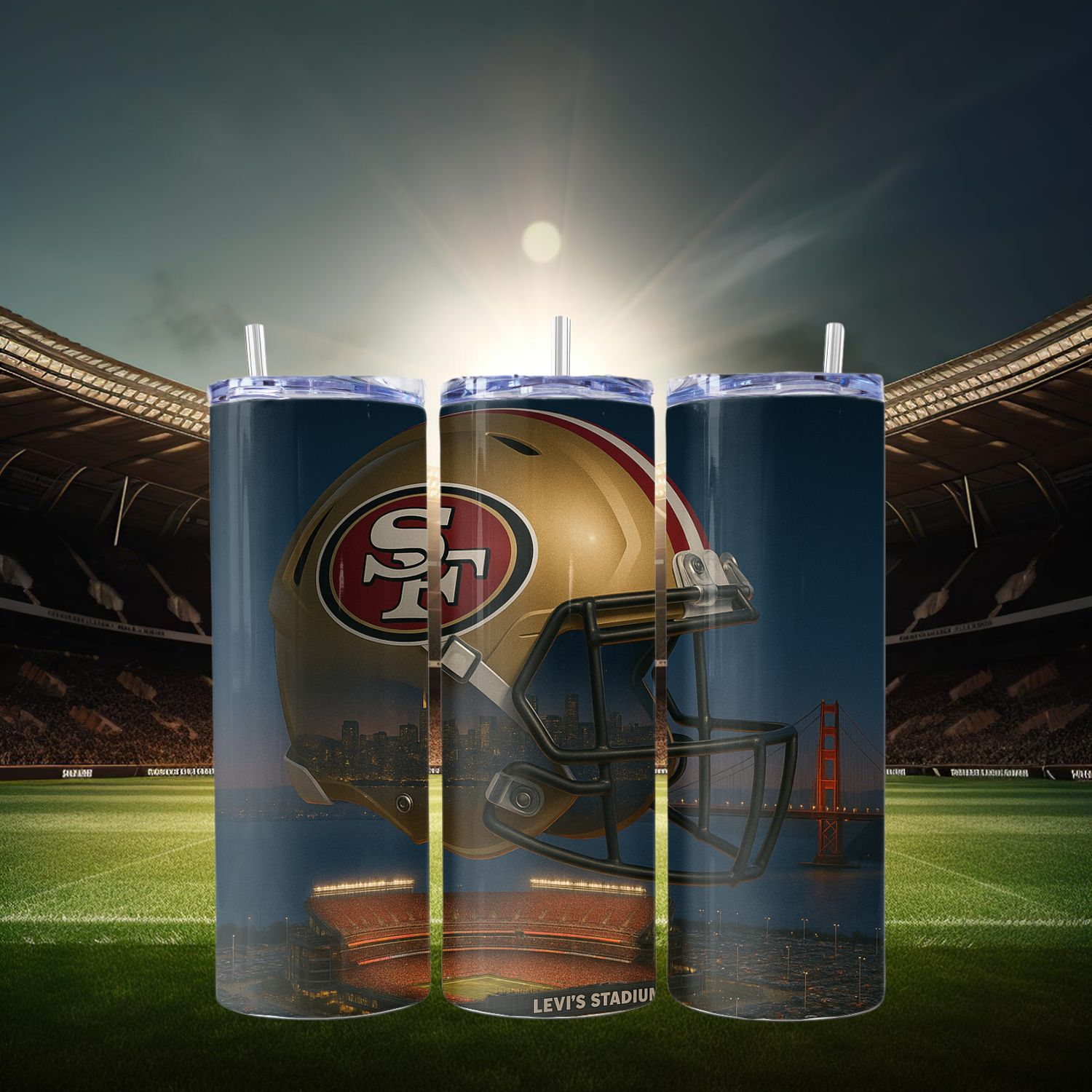 San Francisco 49ers Stainless Steel 20 oz. Skinny Tumbler