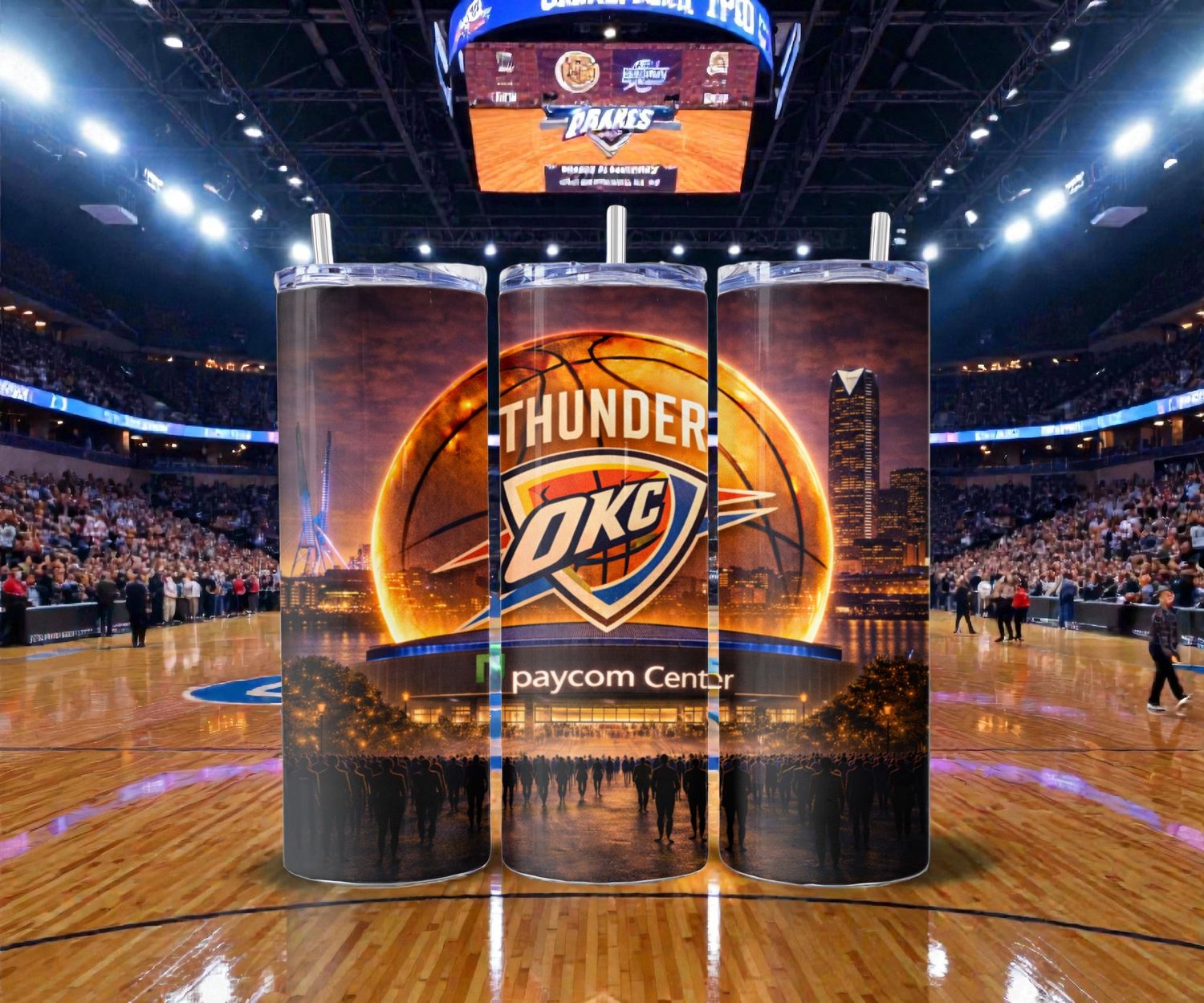 OKC Thunder Stainless Steel 20 oz. Skinny Tumbler